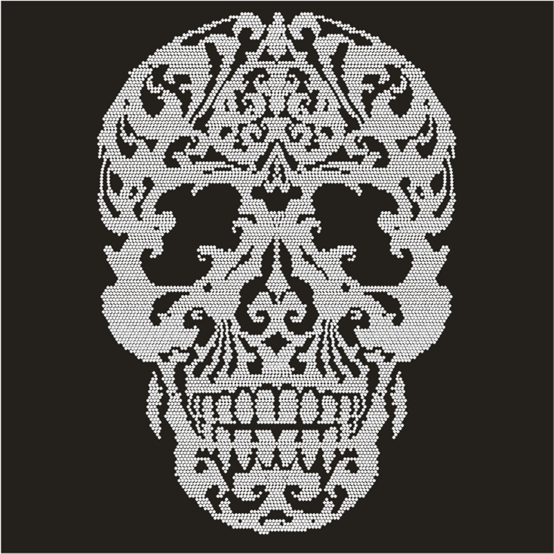 Skull Hotfix Strass Motif Cust – обзор и цена Hotfix Rhinestone Sheet