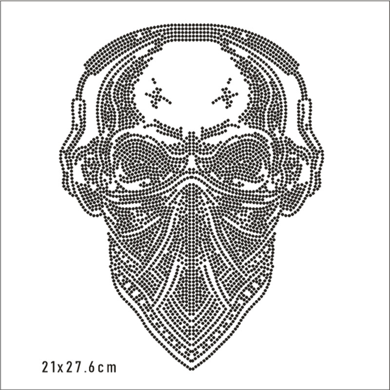 Skull Hotfix Strass Motif Cust – обзор и цена Hotfix Rhinestone Sheet