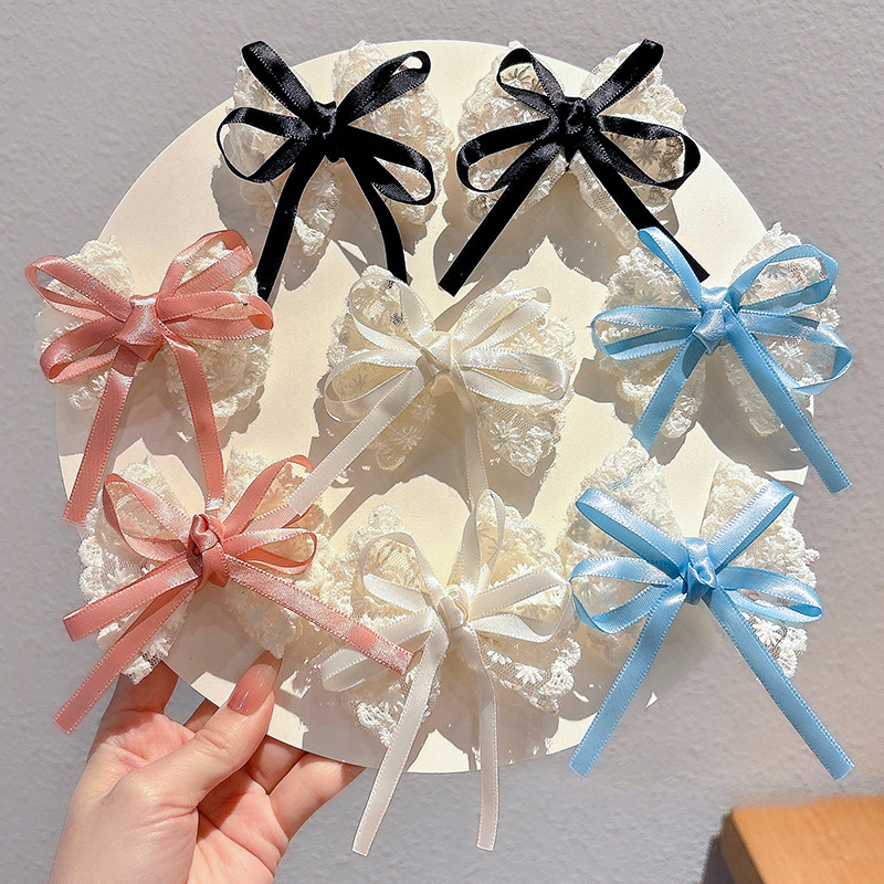 2Pcs Elegant Lace Bow Hairpins – обзор и цена Lace Ribbon Trim