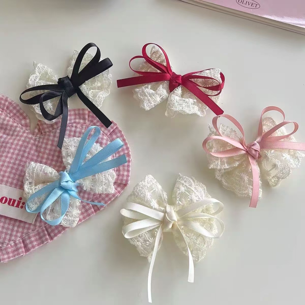 2Pcs Elegant Lace Bow Hairpins – обзор и цена Lace Ribbon Trim