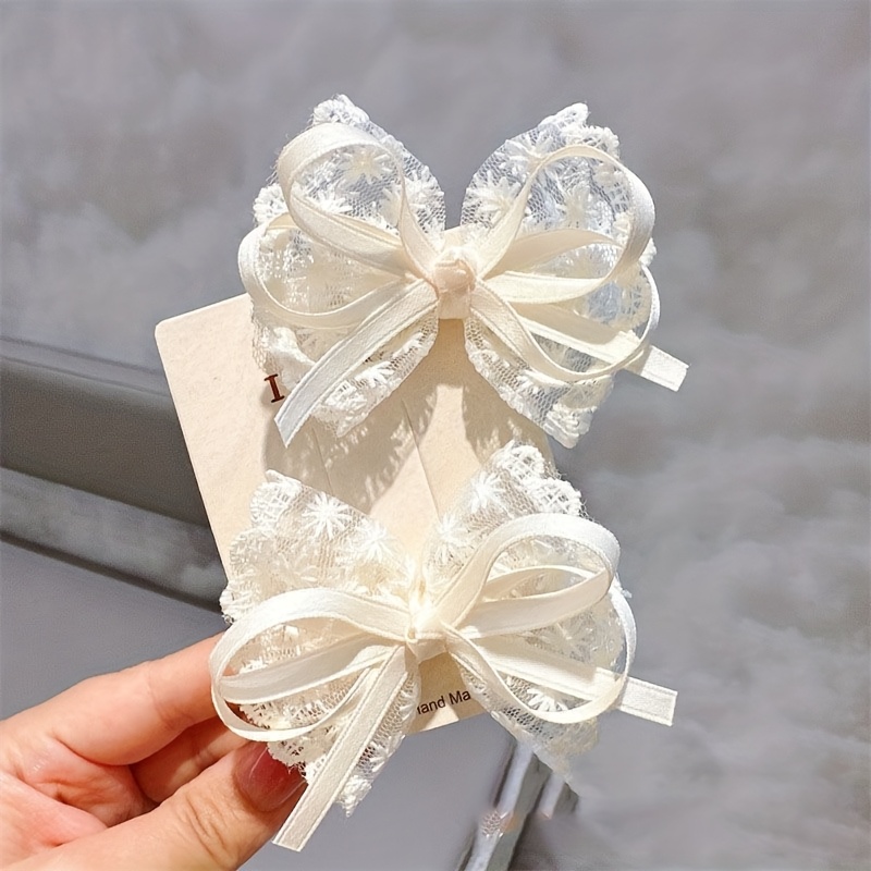 2Pcs Elegant Lace Bow Hairpins – обзор и цена Lace Ribbon Trim