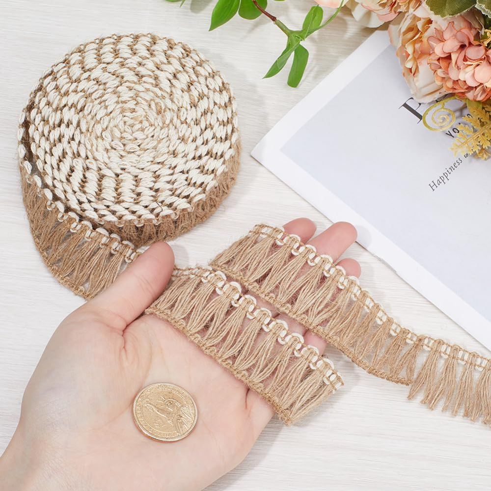 5 Meters Burlap Fringe Tassel  – обзор и цена Lace Ribbon Trim