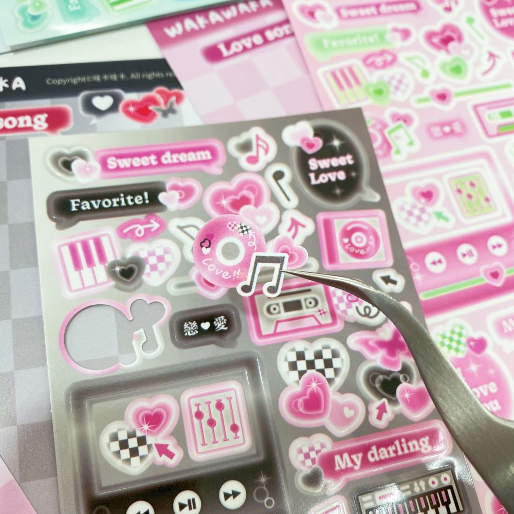 SCRAPBOOK Music Decorative STI – обзор и цена Glitter Vinyl Roll