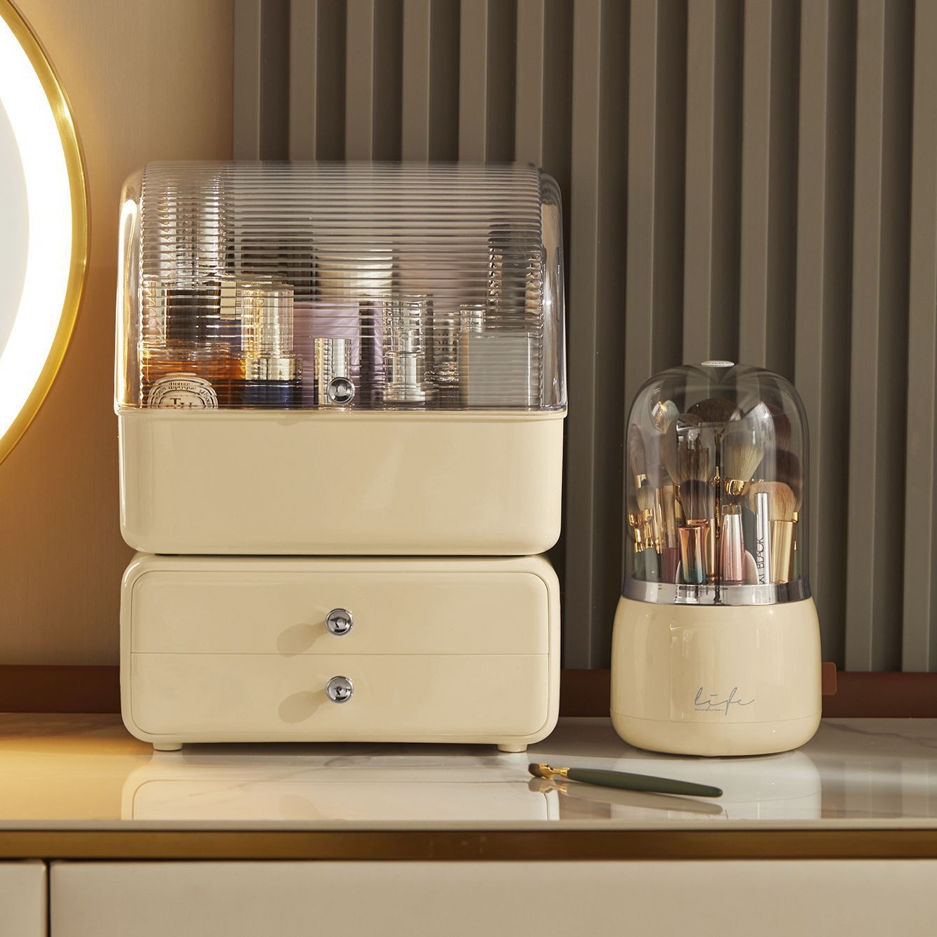 Desktop Cosmetics Storage Box  – обзор и цена Craft Embellishment Storage