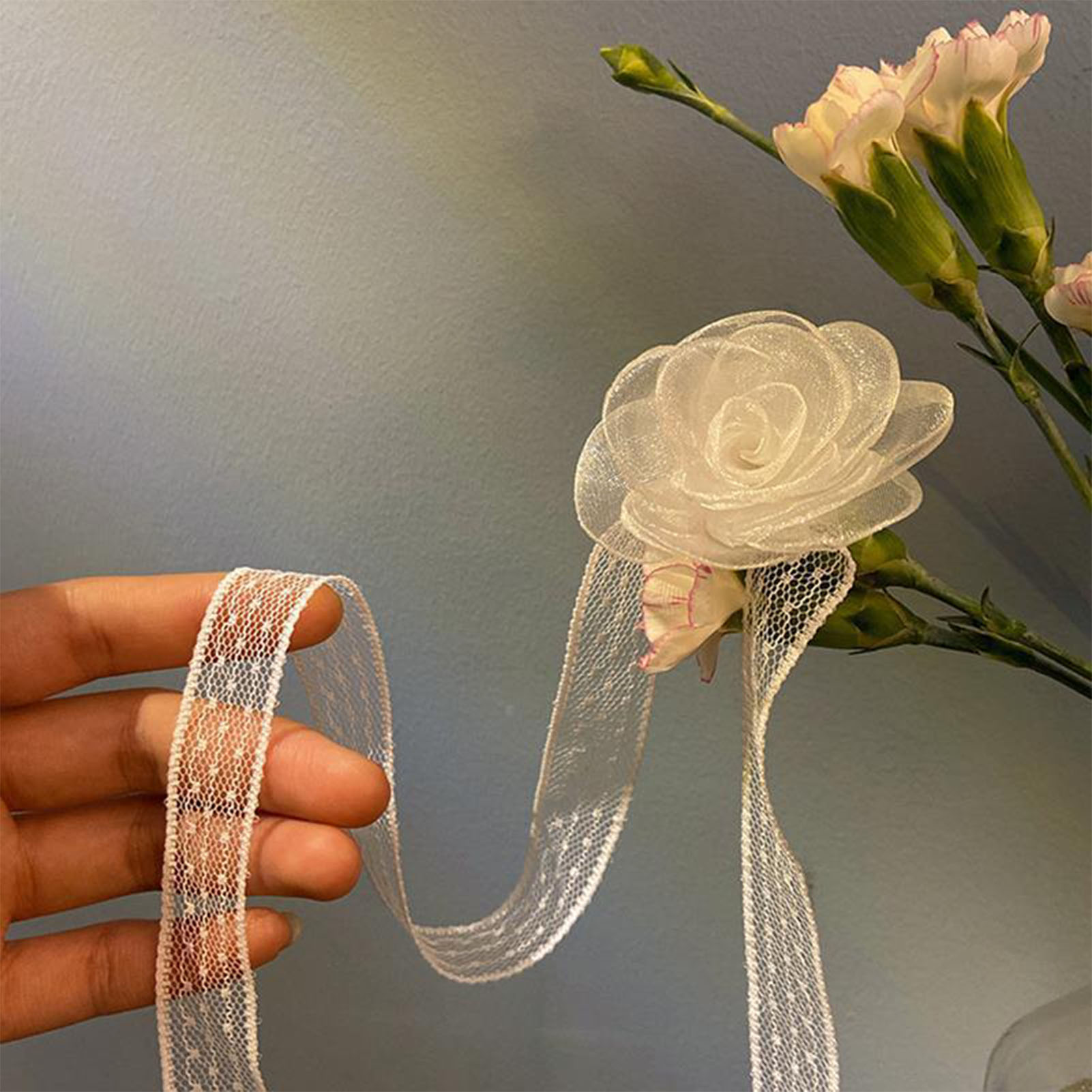 Lace Ribbon Tie Headband With  – обзор и цена Lace Ribbon Trim