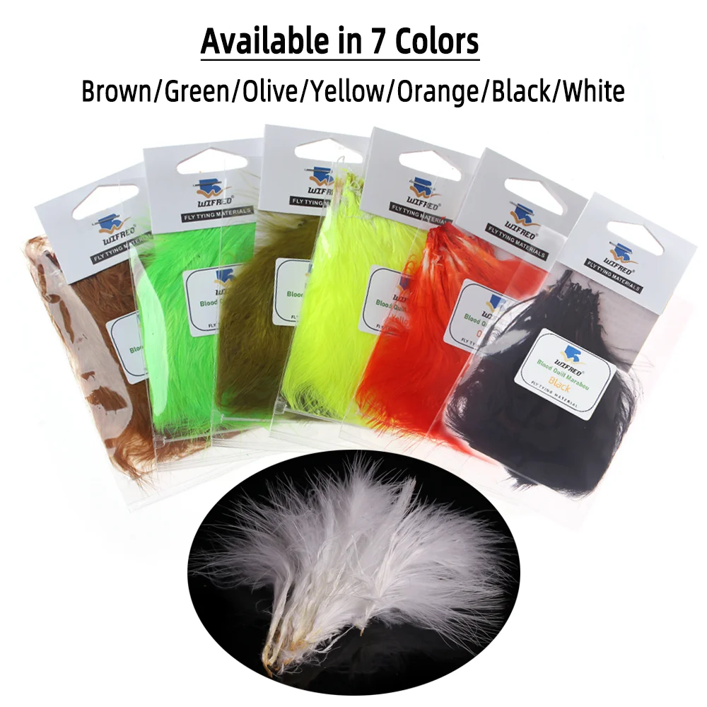 Wifreo 2packs Blood Quill Mara – обзор и цена Feather Trim Marabou
