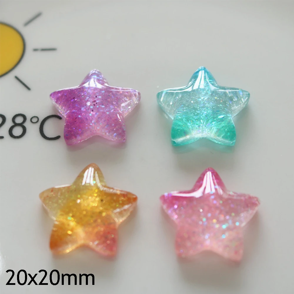 10PCS Gradient Star Series Res – обзор и цена Christmas Craft Embellishment