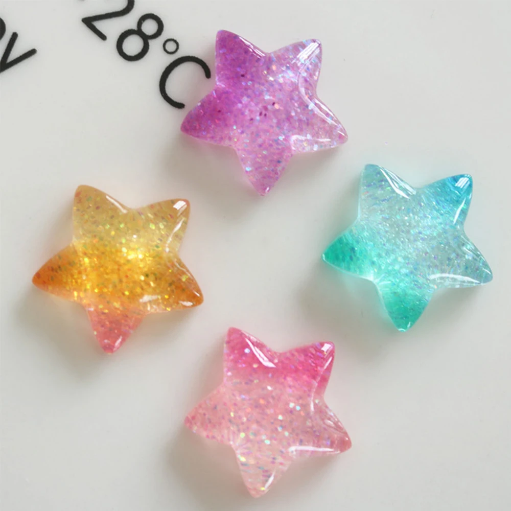 10PCS Gradient Star Series Res – обзор и цена Christmas Craft Embellishment