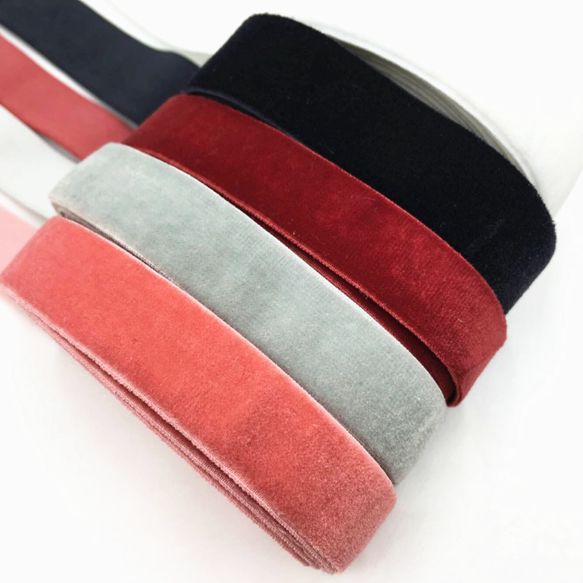 15mm 5Yards Velvet Elastic Ban – обзор и цена Velvet Ribbon Roll