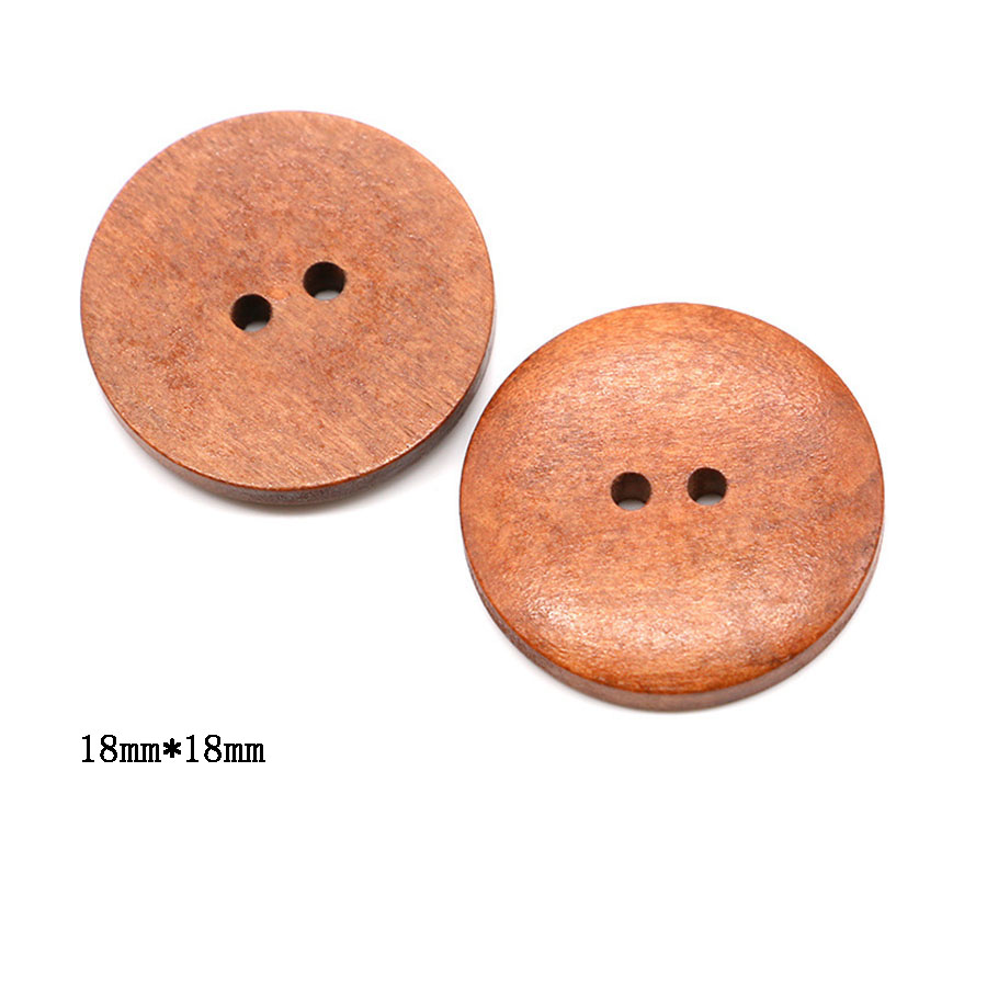 10pcs 18mm Round Wooden Button – обзор и цена Embellishments For Scrapbooking