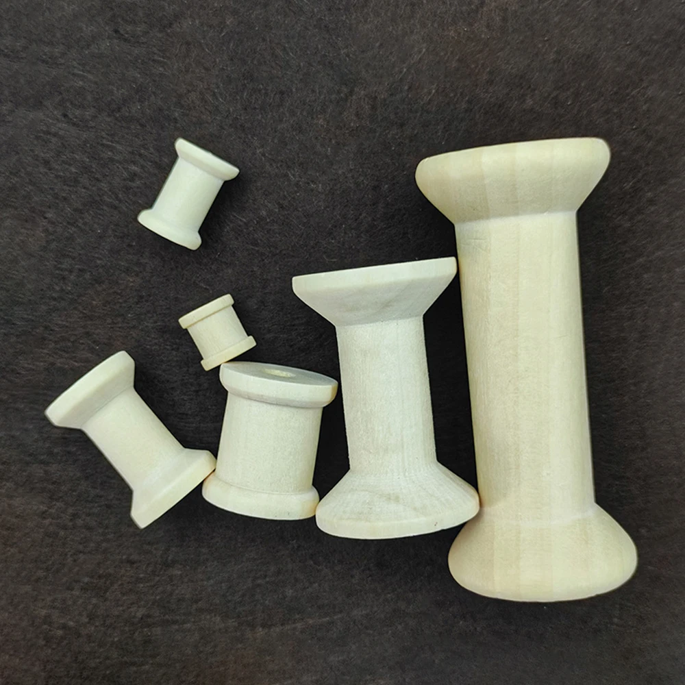 10/5Pcs Mini Wooden Bobbins Em – обзор и цена Organza Ribbon Spool