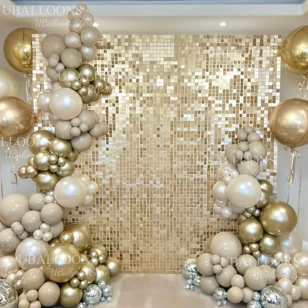 Matte Champagne Gold Backdrop  – обзор и цена Sequin Fabric Panel