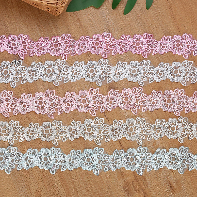5CM Width Embroidered Organza  – обзор и цена Lace Ribbon Trim