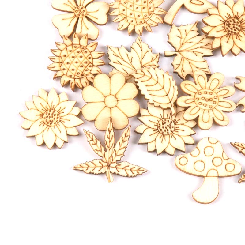30Pcs 25-30mm Wood DIY Accesso – обзор и цена Embellishments For Scrapbooking