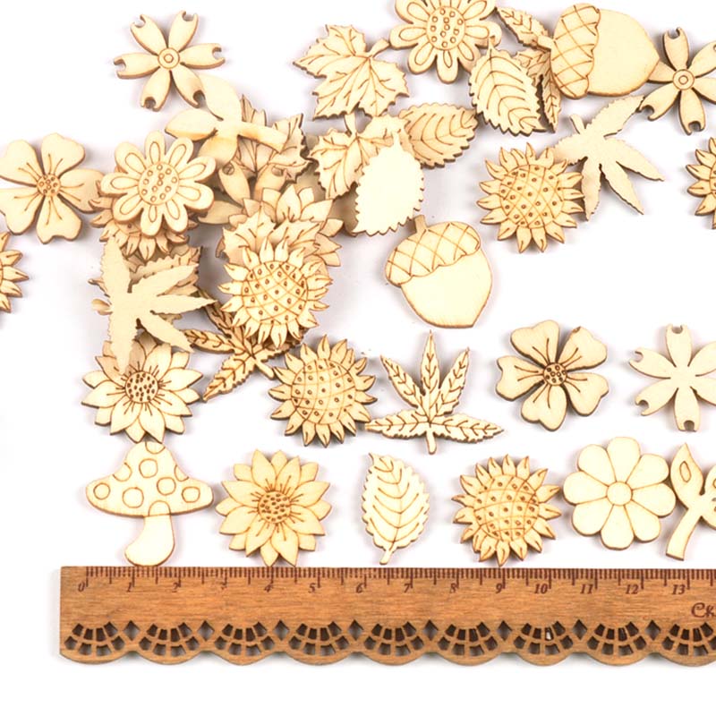 30Pcs 25-30mm Wood DIY Accesso – обзор и цена Embellishments For Scrapbooking