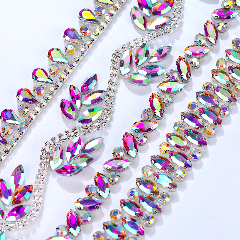 QIAO Rhinestone Trim Crystal A – обзор и цена Crystal Mesh Fabric