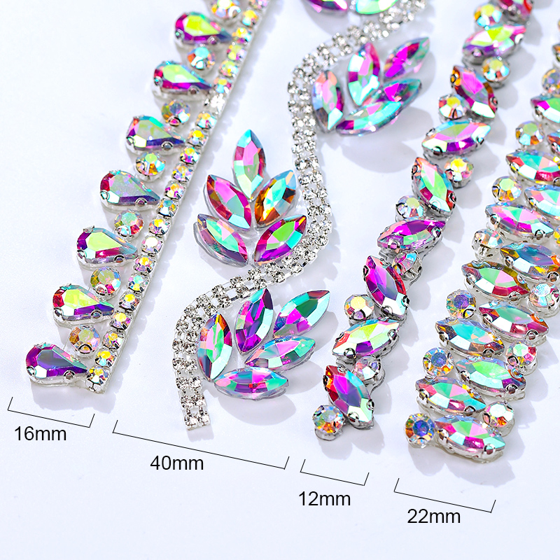 QIAO Rhinestone Trim Crystal A – обзор и цена Crystal Mesh Fabric