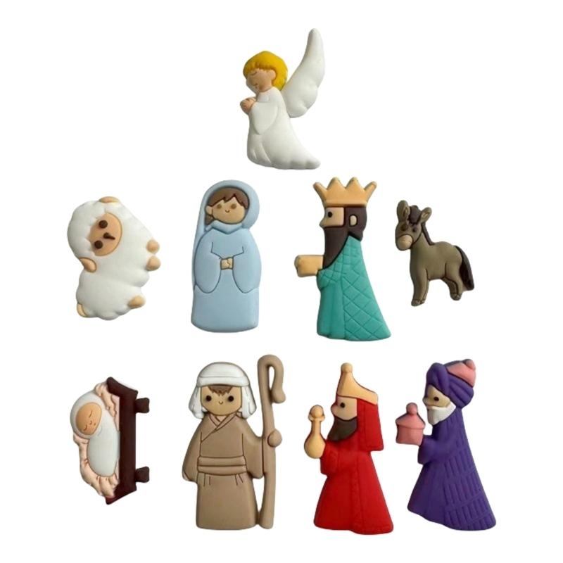 652F 9Pieces Nativity Scene Ch – обзор и цена Christmas Craft Embellishment