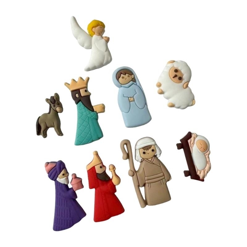 652F 9Pieces Nativity Scene Ch – обзор и цена Christmas Craft Embellishment