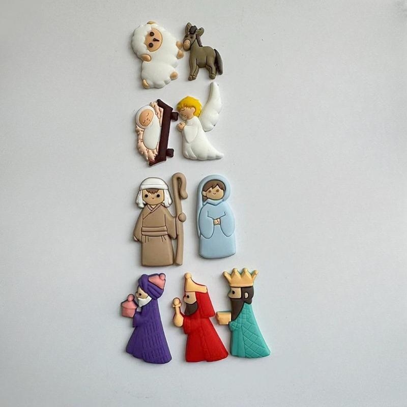 652F 9Pieces Nativity Scene Ch – обзор и цена Christmas Craft Embellishment