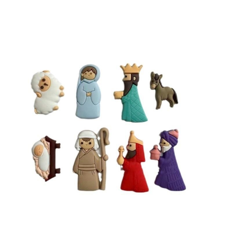 652F 9Pieces Nativity Scene Ch – обзор и цена Christmas Craft Embellishment