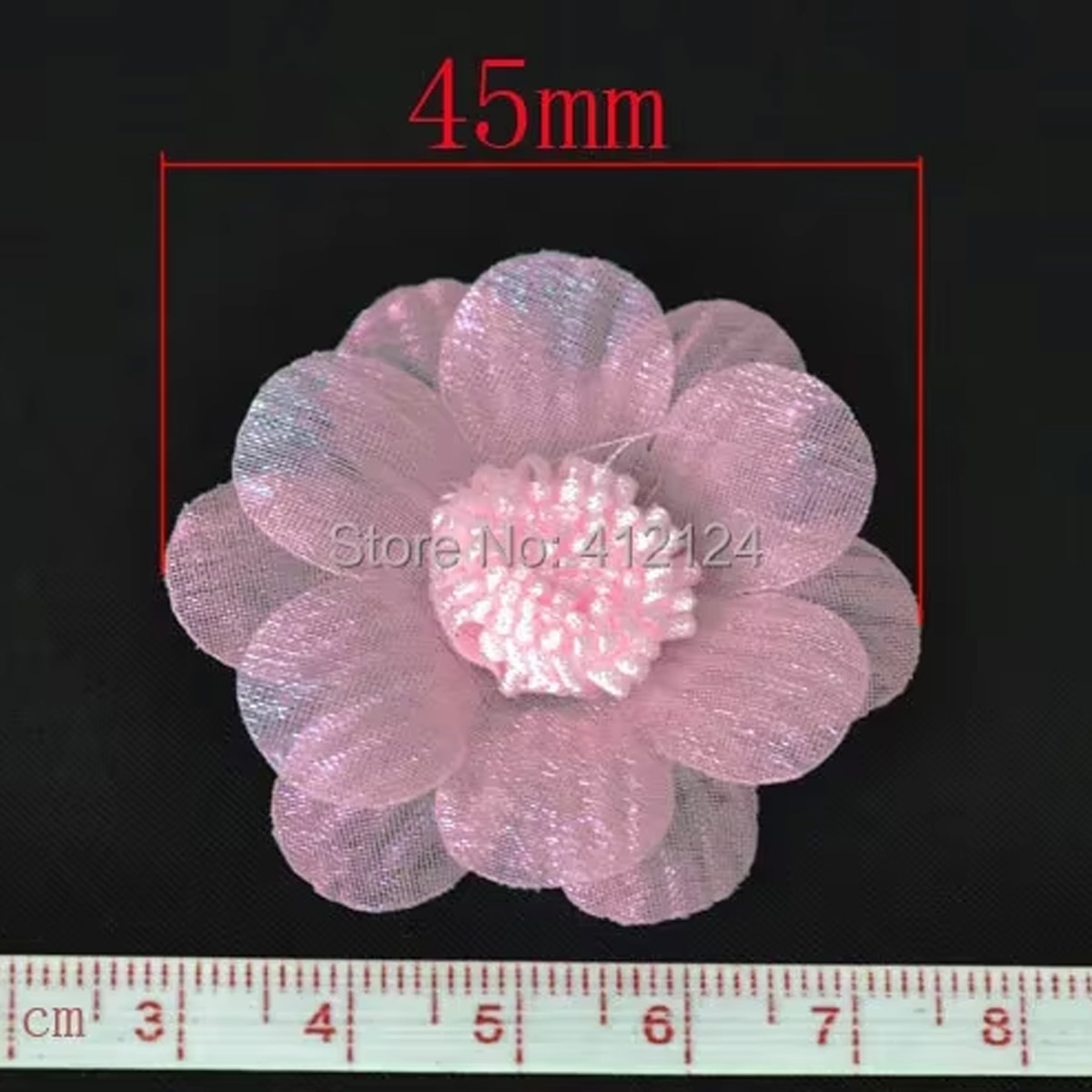 300Pcs Pink Organza Flowers Em – обзор и цена Embellishments For Scrapbooking