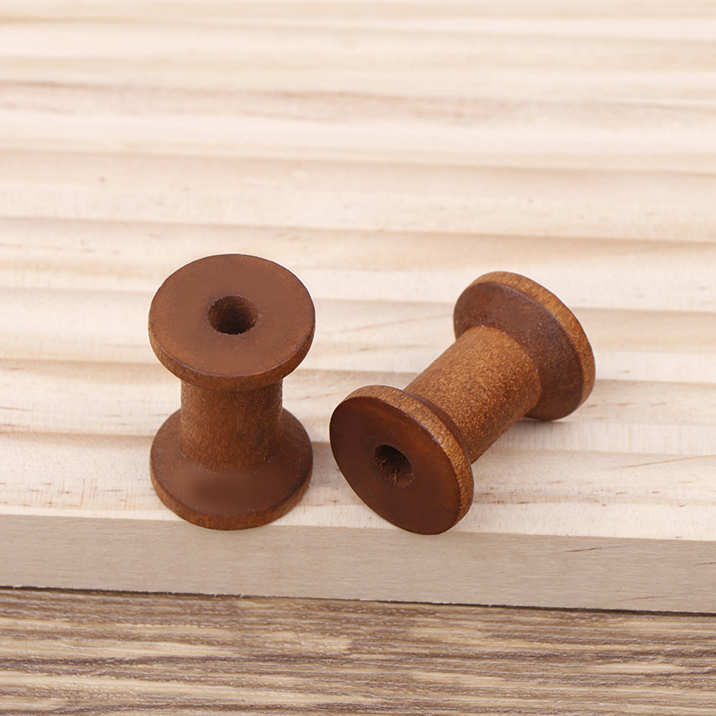 10Pc Vintage Wooden Spools DIY – обзор и цена Organza Ribbon Spool