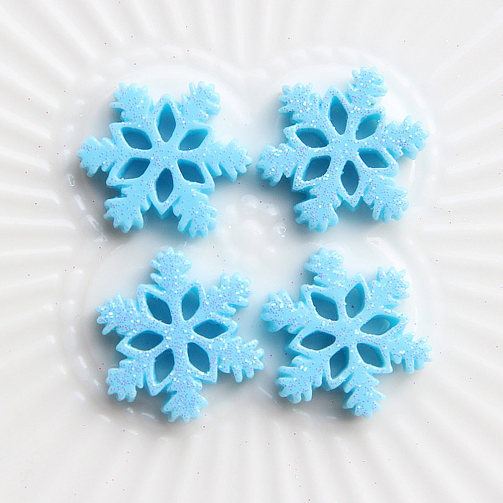50Pcs Mini Resin Snowflake Orn – обзор и цена Christmas Craft Embellishment