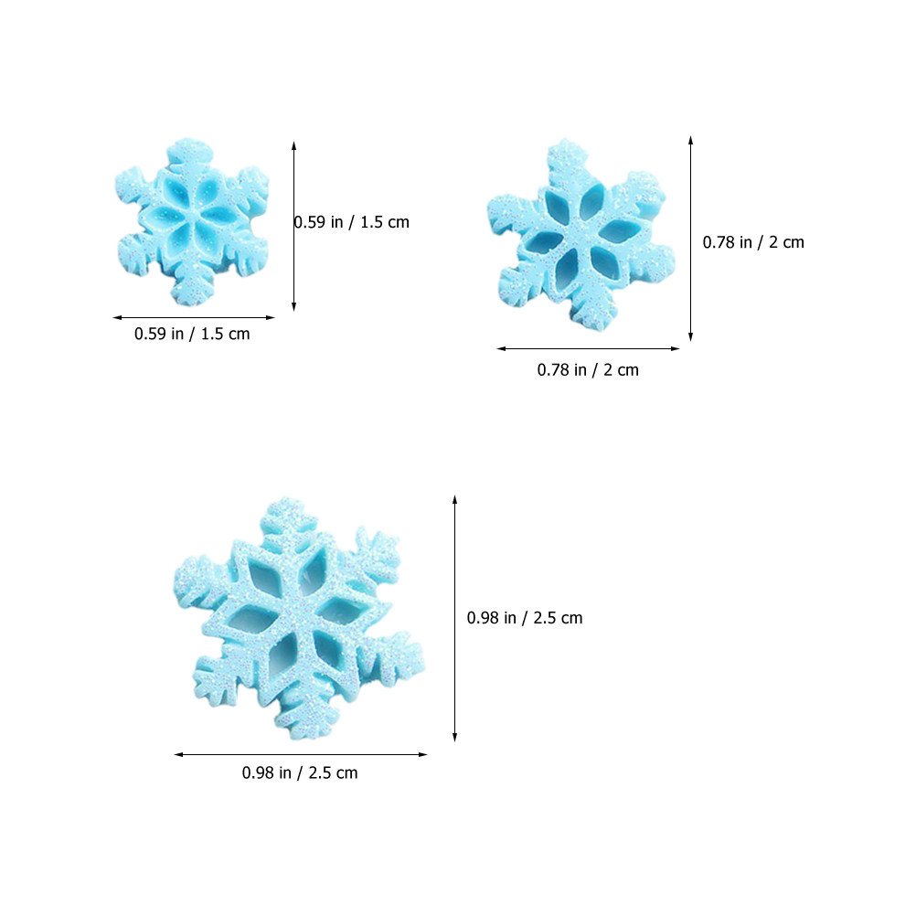 50Pcs Mini Resin Snowflake Orn – обзор и цена Christmas Craft Embellishment