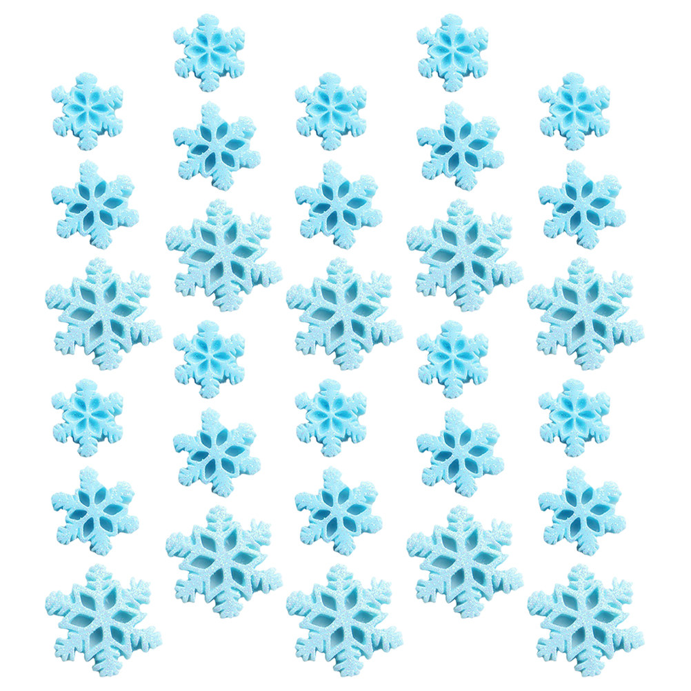 50Pcs Mini Resin Snowflake Orn – обзор и цена Christmas Craft Embellishment
