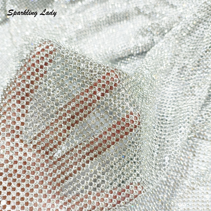 3MM Fashion Metal Rhinestone F – обзор и цена Crystal Mesh Fabric