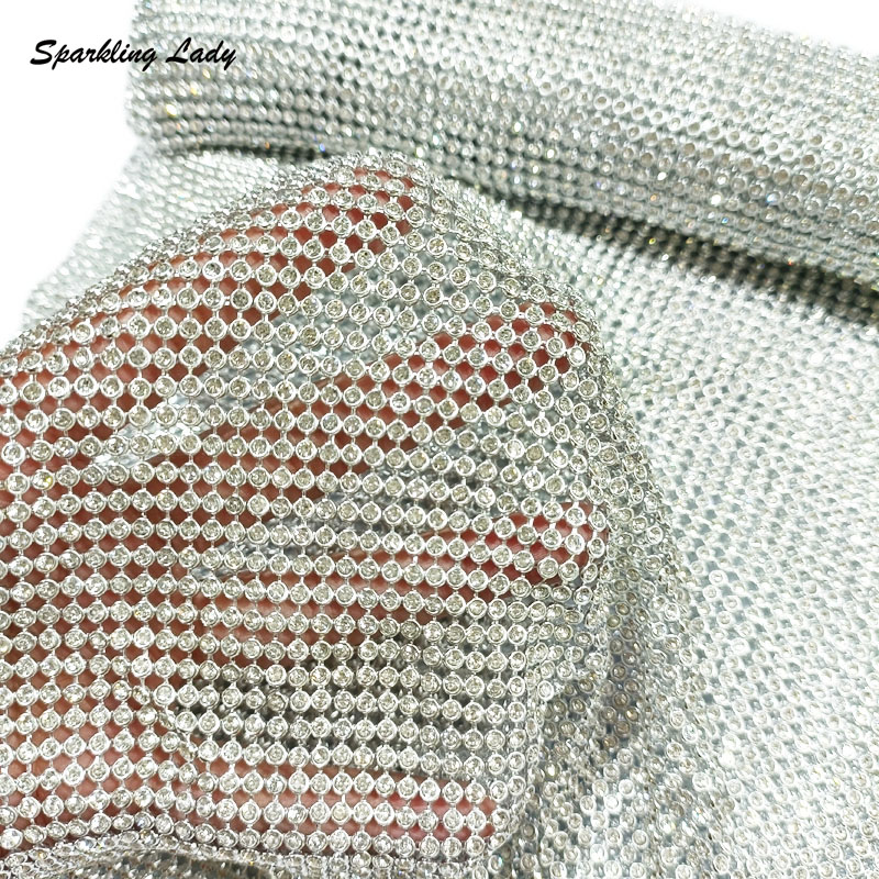 3MM Fashion Metal Rhinestone F – обзор и цена Crystal Mesh Fabric