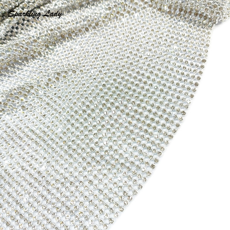 3MM Fashion Metal Rhinestone F – обзор и цена Crystal Mesh Fabric