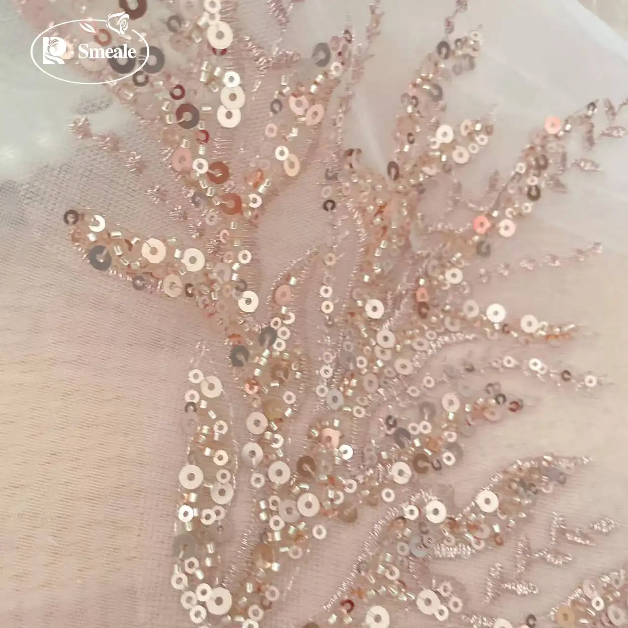 5Pair-2Pair.Rose Gold Sequin T – обзор и цена Applique Patch Flower