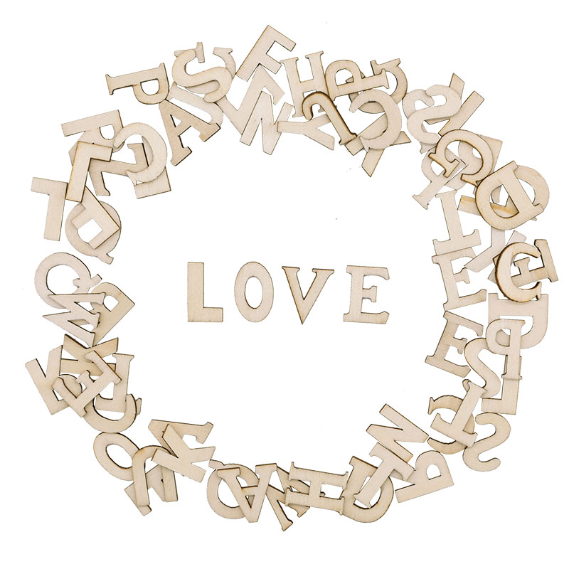 100pcs Letters Wooden Alphabet – обзор и цена Embellishments For Scrapbooking