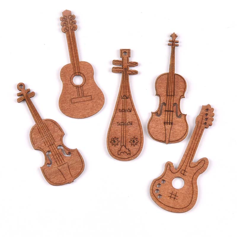 20Pcs/set Wood Handicraft guit – обзор и цена Embellishments For Scrapbooking