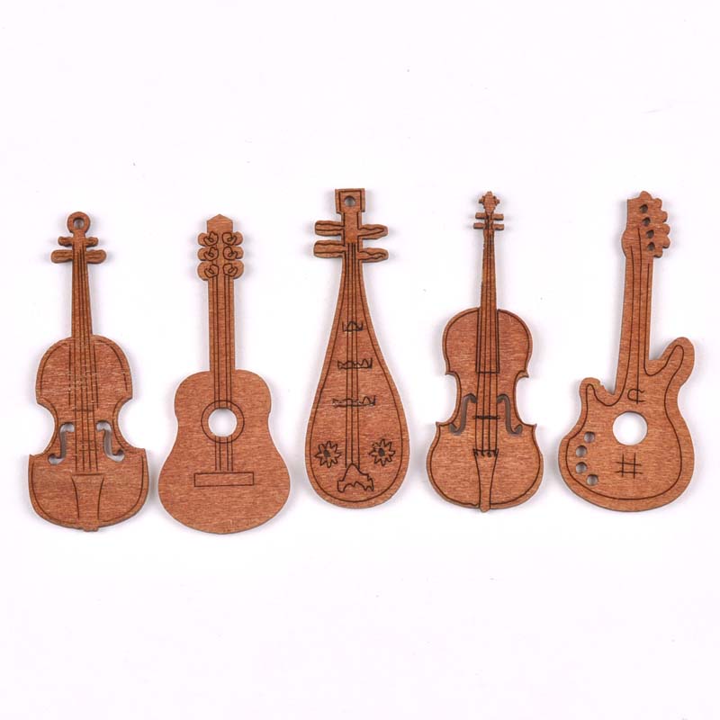 20Pcs/set Wood Handicraft guit – обзор и цена Embellishments For Scrapbooking