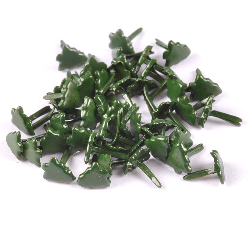 50pcs Mini Christmas Tree Brad – обзор и цена Christmas Craft Embellishment