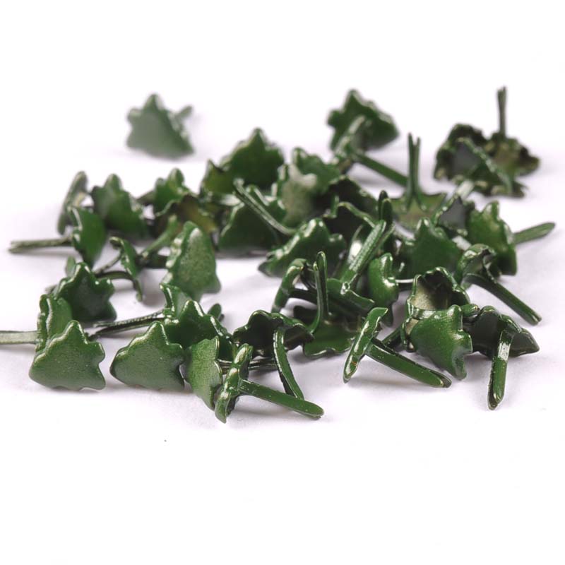 50pcs Mini Christmas Tree Brad – обзор и цена Christmas Craft Embellishment