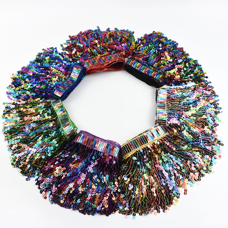 5/10Yards Sequin Fringe Tassel – обзор и цена Beaded Trim Fringe