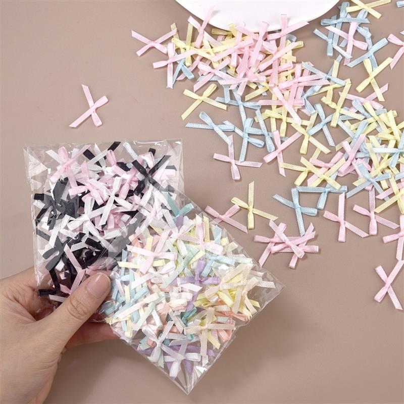 100Pcs 3mm Ribbons Mini Satin  – обзор и цена Christmas Craft Embellishment