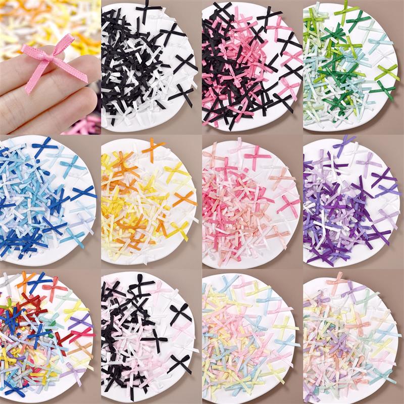 100Pcs 3mm Ribbons Mini Satin  – обзор и цена Christmas Craft Embellishment
