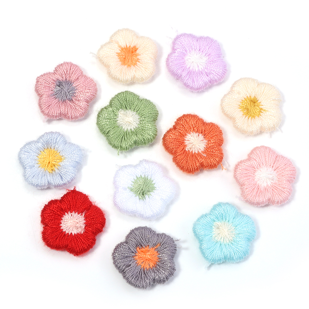 50pcs/lot Mini Plum Blossom Fl – обзор и цена Applique Patch Flower