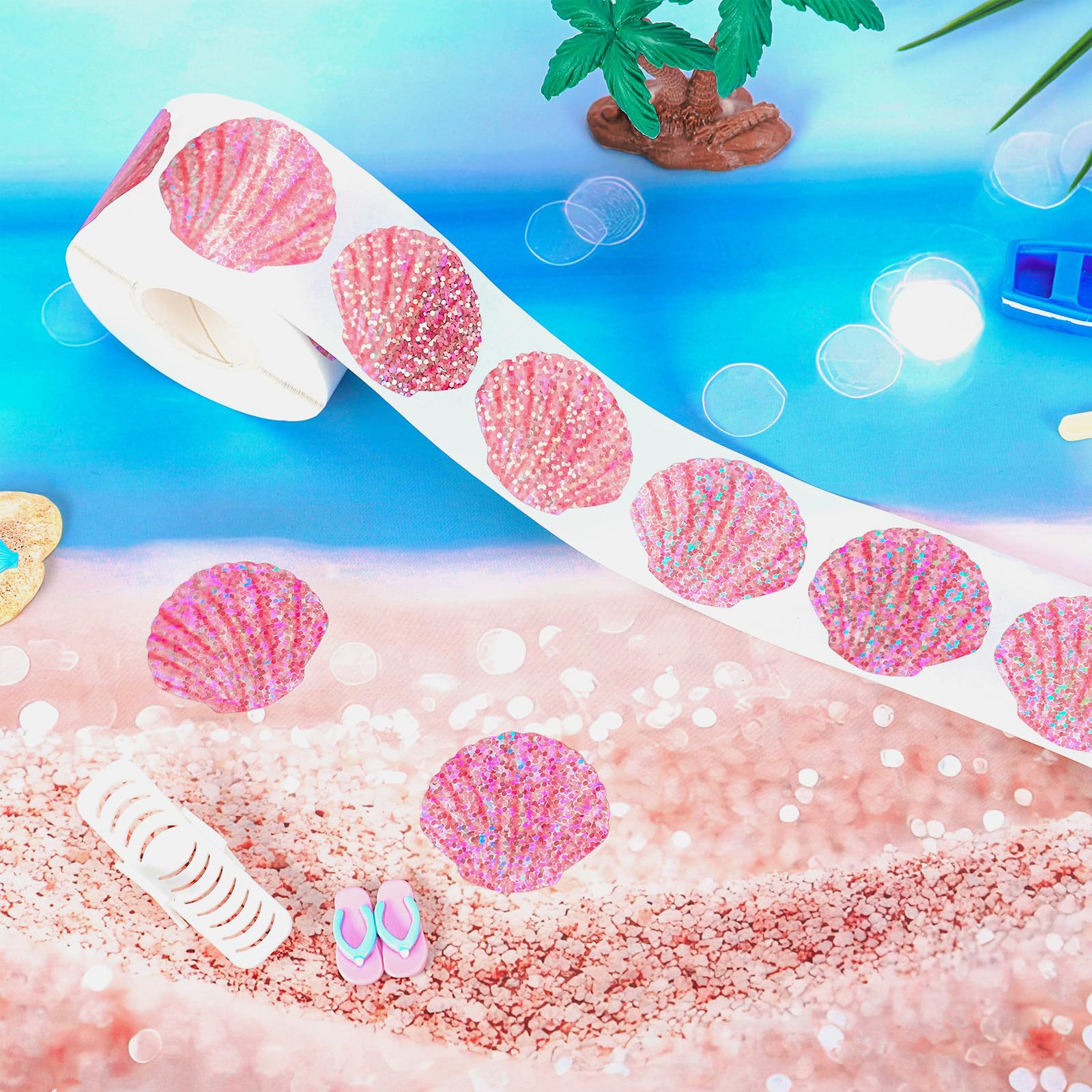 500 Pcs Summer Seashell Sticke – обзор и цена Glitter Vinyl Roll