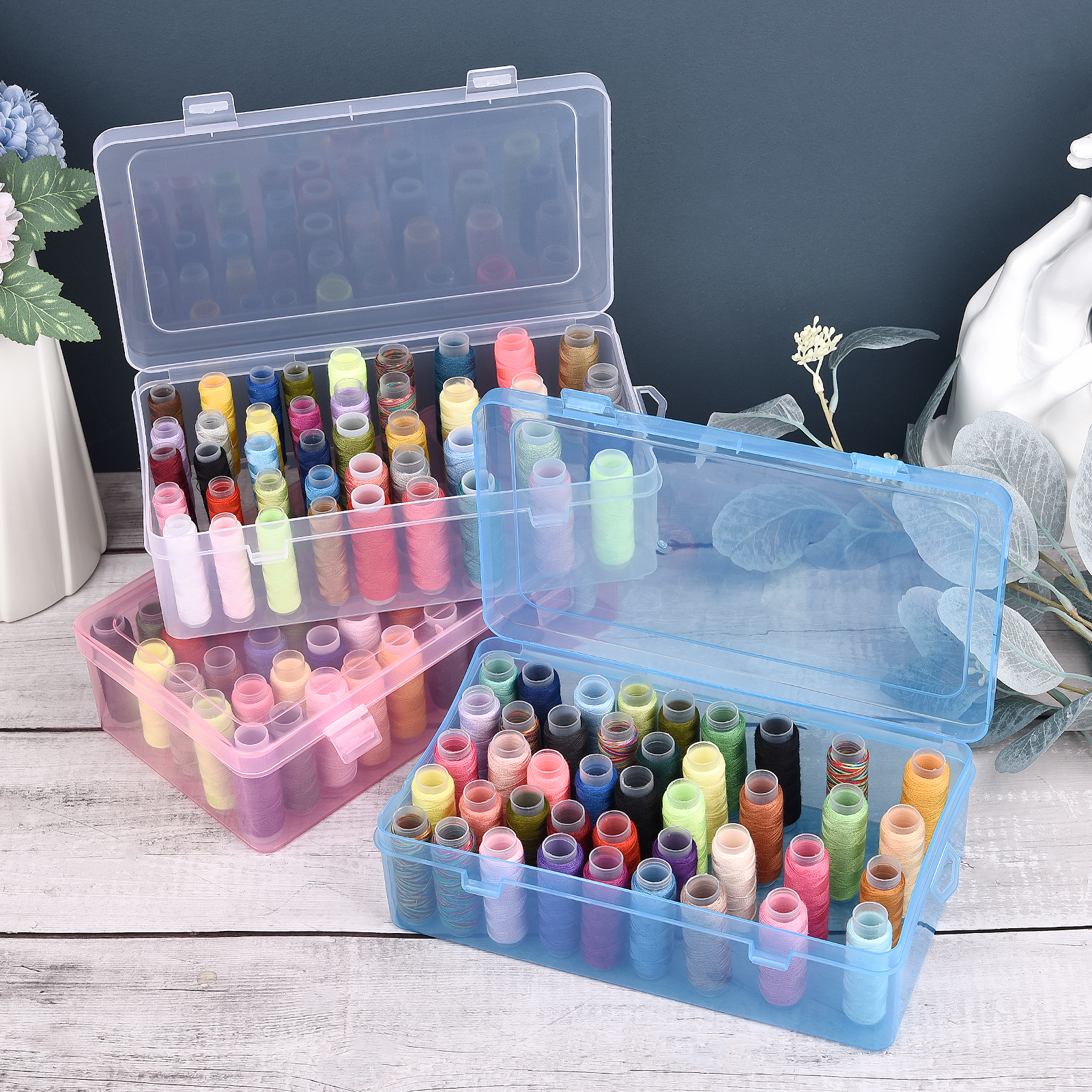 New Sewing Thread Box 42 Piece – обзор и цена Craft Embellishment Storage