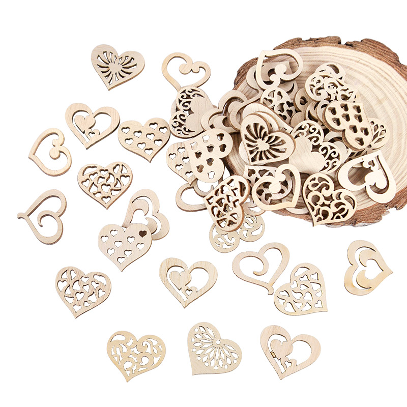 50/100pcs Hollowed Heart Patte – обзор и цена Embellishments For Scrapbooking