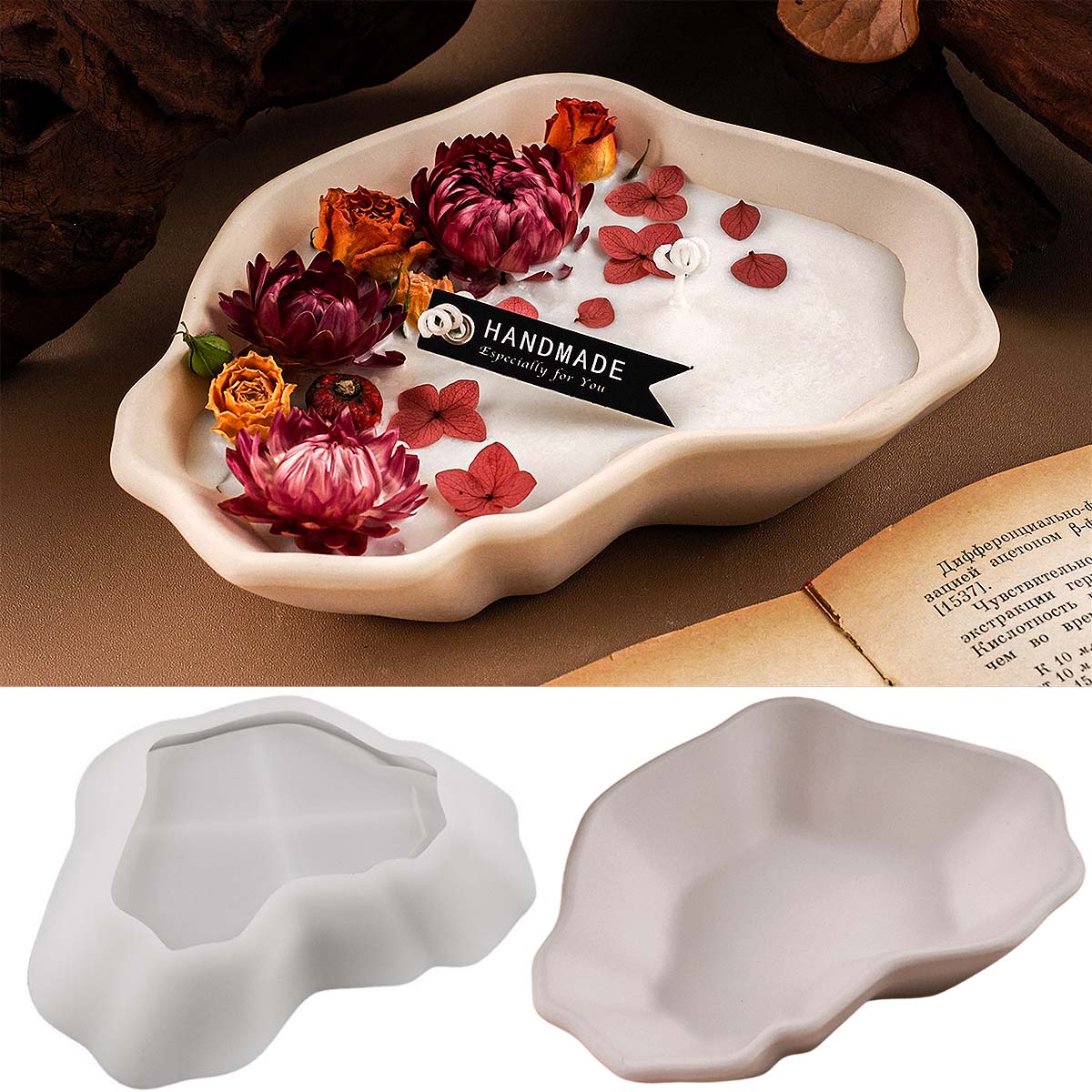 Irregular Candle Bowl Silicone – обзор и цена Craft Embellishment Storage