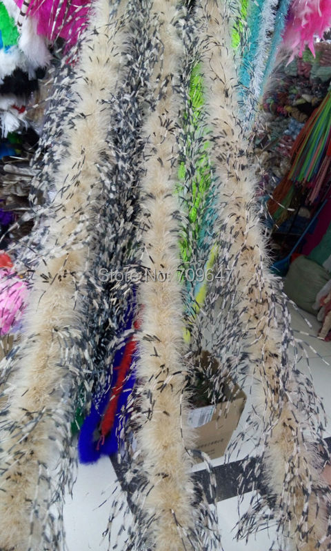 2Yards/lot Luxury Khaki&BLACK& – обзор и цена Feather Trim Marabou