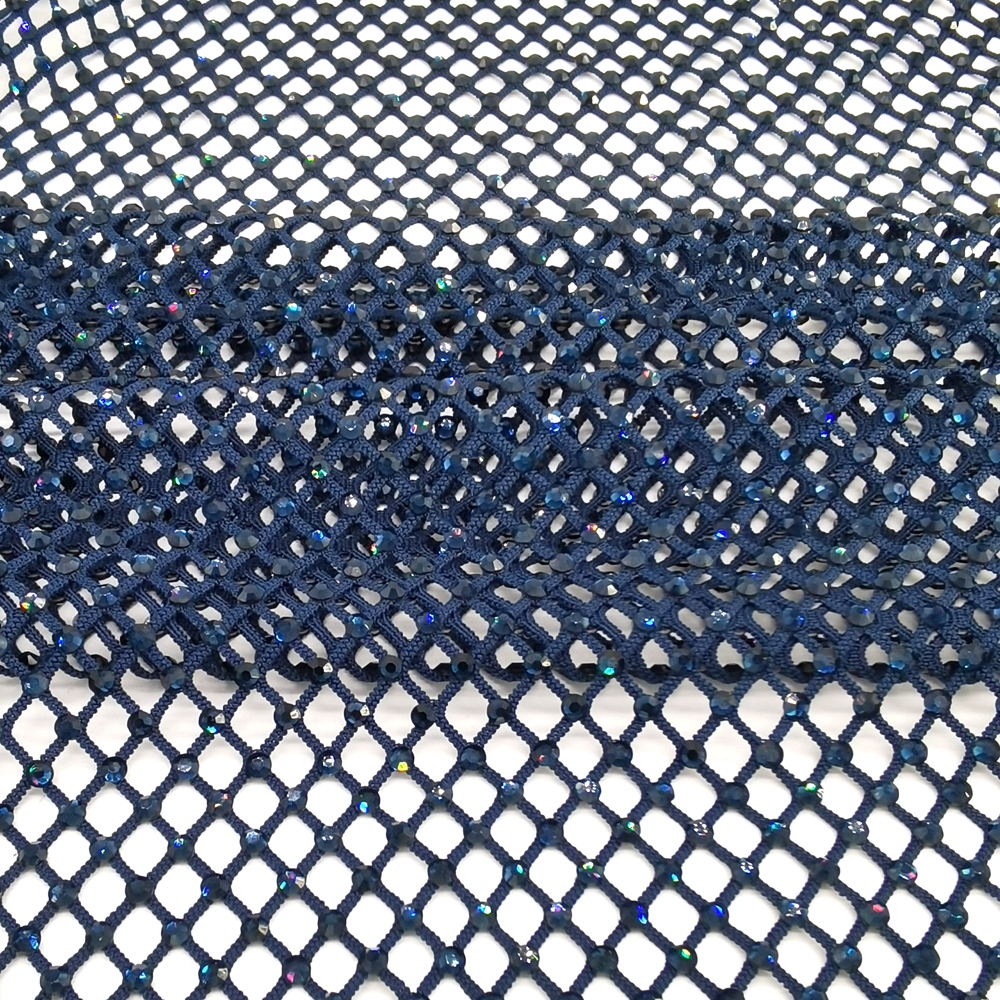 SS10 Rhinestones Mesh Navy Col – обзор и цена Crystal Mesh Fabric