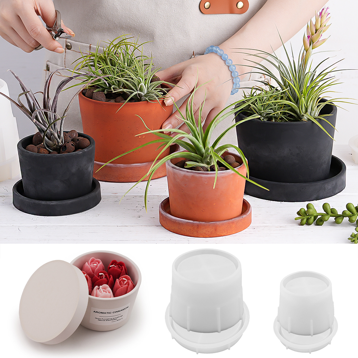 Round Candle Jar Silicone Mold – обзор и цена Craft Embellishment Storage